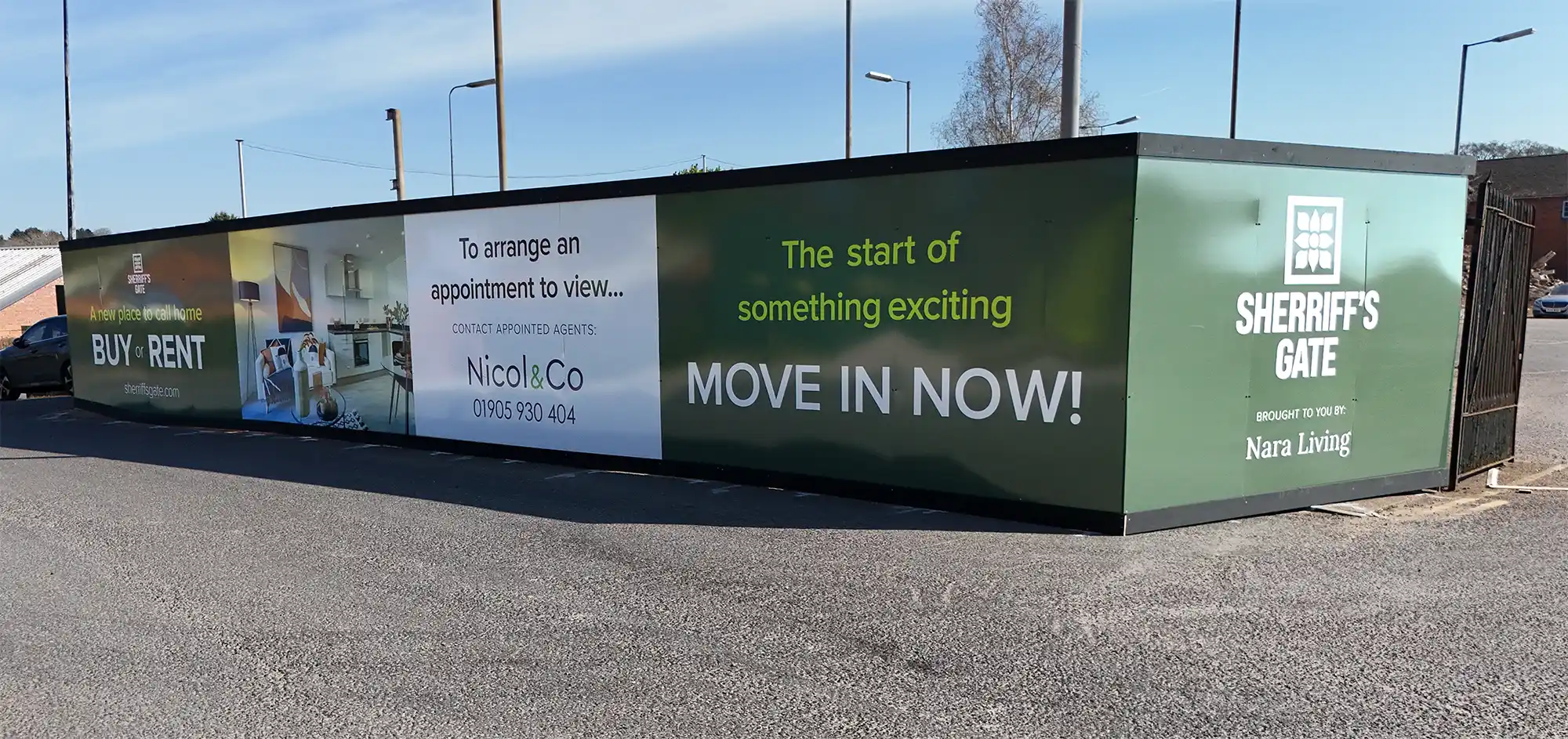 Nara Living - Sherriffs Gate Signage 4