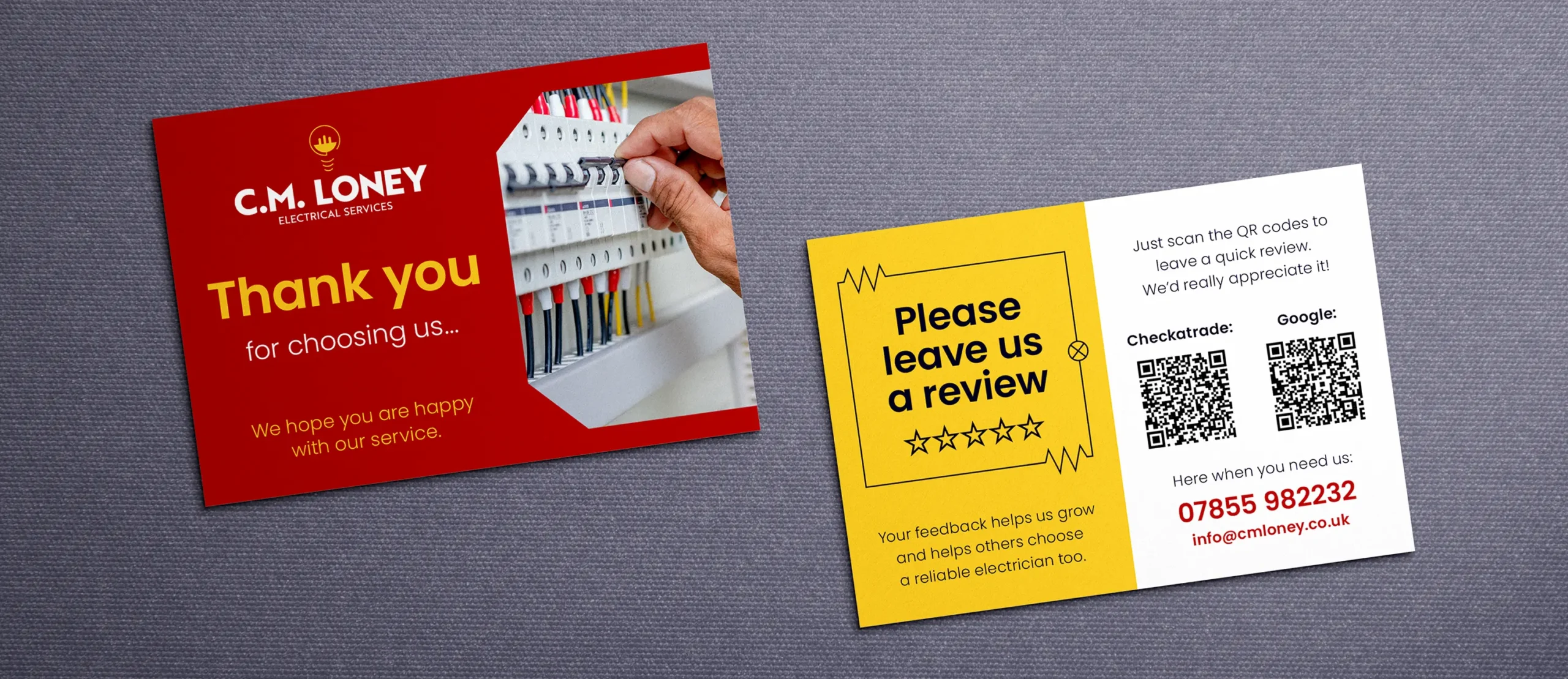 CM Loney Review Card